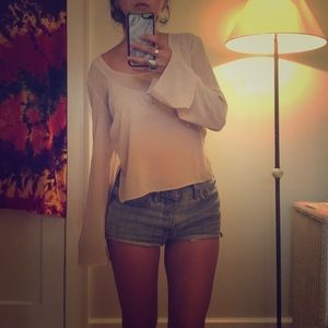 Bell Sleeve, Sheer Urban Outfitters Top